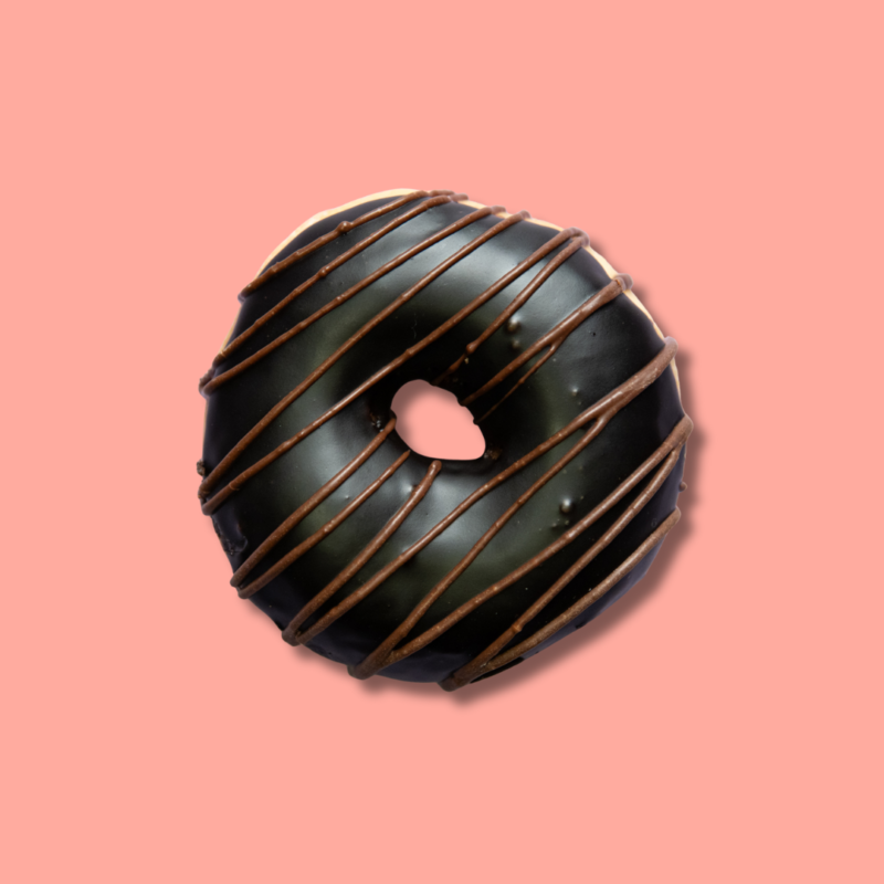 Milk chocolate drizzle donut made fresh in Nairobi – Go Nuts Donuts