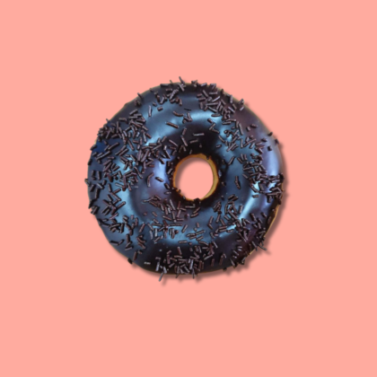 Chocolate sprinkle donut for playful family indulgence – Go Nuts Donuts