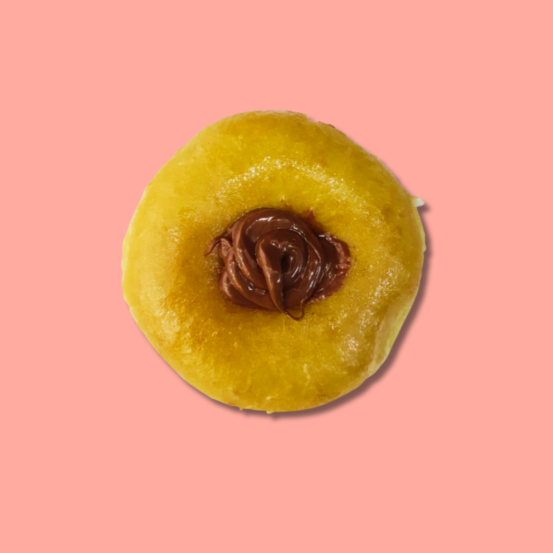 Nutella donut filled with creamy Nutella and topped with rich chocolate coating – Go Nuts Donuts Nairobi