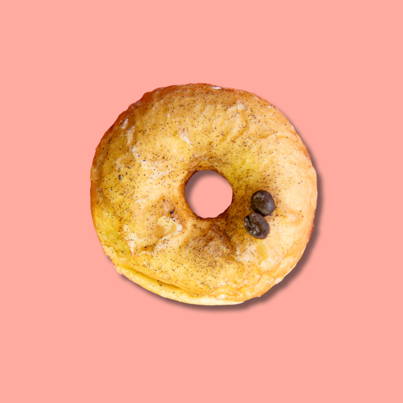 Coffee glazed donut with aromatic richness – Go Nuts Donuts