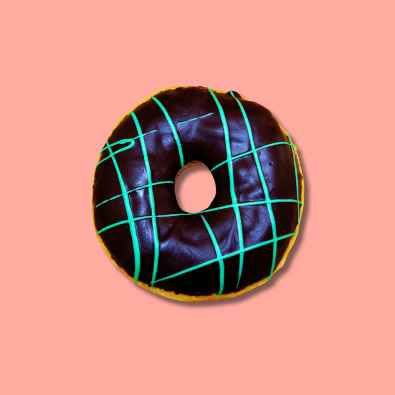 Chocolate mint donut offering rich taste with freshness – Go Nuts Donuts